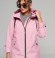 LIA11880 Rozā krāsas virsjaka ar kapuci