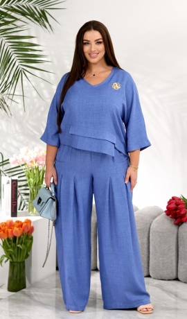 LIA23753 Divdaļīgs lina kostīms