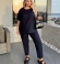 LIA23742 Divdaļīgs lina kostīms