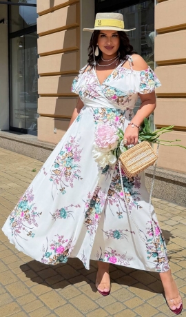 LIA24639 Maxi garuma kleita