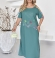 LIA24821 Lina kleita ar kabatām