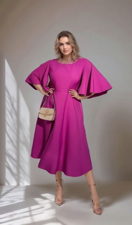 LIA18874 Eleganta midi kleita