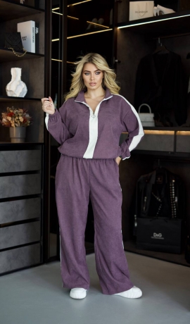LIA25599 Divdaļīgs velveta kostīms