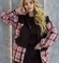 LIA25595 Divdaļīgs velveta kostīms