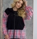 LIA25597 Divdaļīgs velveta kostīms