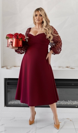 LIA20491 Midi garuma kleita