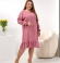 LIA25630 Velveta kleita ar volānu