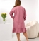 LIA25630 Velveta kleita ar volānu