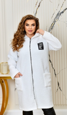 LIA26276 Buklē auduma kardigans ar kabatām