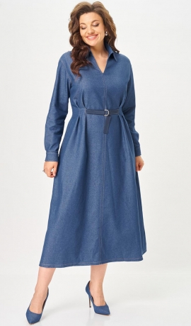 LIA26311 Kokvilnas kleita ar kabatām