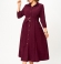 LIA22047 Velveta kleita ar kabatām