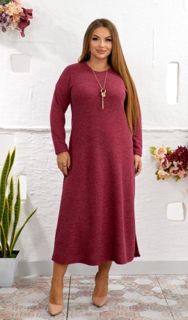 LIA20802 Midi garuma trikotāžas kleita