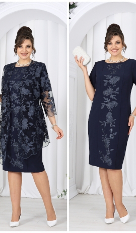 LIA22480 Kleita ar mežģīņu kardiganu
