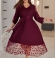 3-3606 Bordo kleita ar kabatām