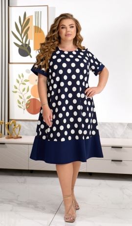 LIA24540 Raiba raksta kleita