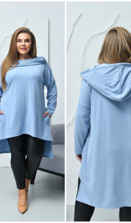 LIA26368 Trikotāžas tunika ar kabatām