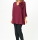 LIA21297 Bordo A-silueta blūze 