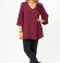 LIA21297 Bordo A-silueta blūze 