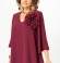 LIA21297 Bordo A-silueta blūze 