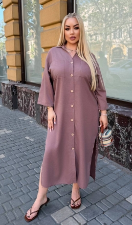 LIA24568 Lina kleita ar kabatām