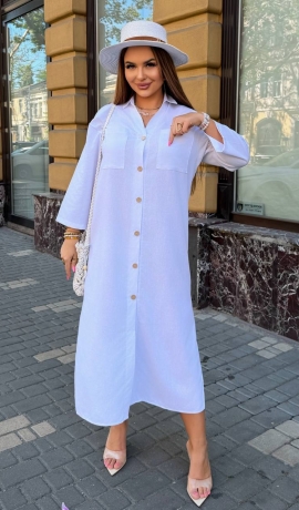 LIA24569 Lina kleita ar kabatām