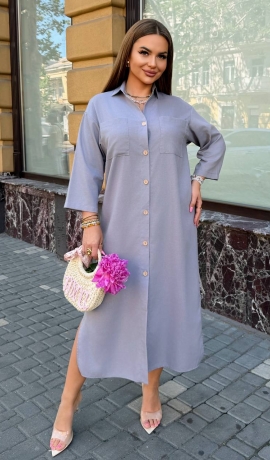 LIA24571 Lina kleita ar kabatām