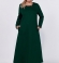 LIA13413 Zaļa maxi kleita ar kabatām