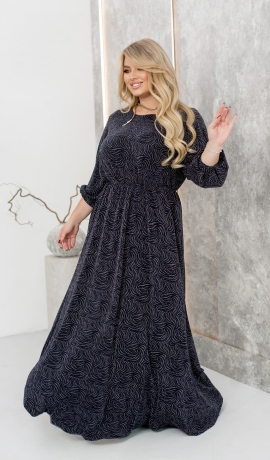 LIA20518 Maxi garuma kleita ar spīdumu