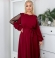 LIA15264 Bordo kleita ar jostu