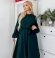 LIA15265 Zaļa kleita ar jostu