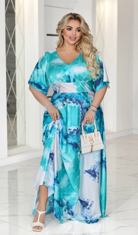LIA23922 Zīdauduma maxi garuma kleita