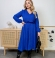 LIA15762 Zila velveta kleita 