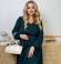 LIA15764 Zaļa velveta kleita