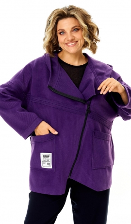 LIA25772 Violeta jaka ar kapuci