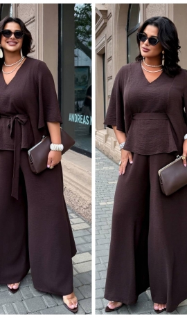 LIA25041 Elegants divdaļīgs bikškostīms
