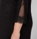 LIA10748 Melna trikotāžas kleita ar spīdumu 