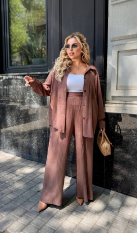 LIA22640 Divdaļīgs lina kostīms