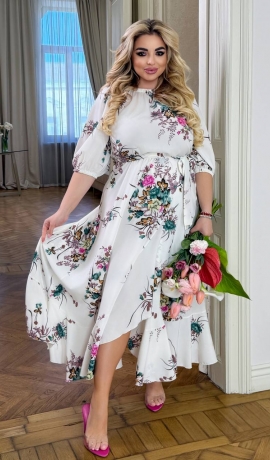 LIA23283 Ziedu raksta kleita