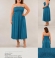 3-3642 Tirkīzzila maxi kleita/svārki