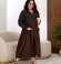 LIA26520 Divu audumu kleita ar kabatām
