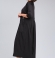 LIA11481 Melna divu audumu kleita