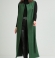 LIA9374 Zaļa veste ar jostu