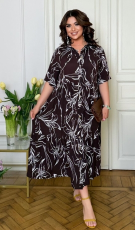 LIA22718 Kokvilnas kleita ar kabatām 