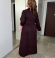 LIA22035 Velveta kleita ar kabatām