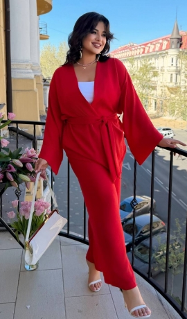 LIA24026 Divdaļīgs lina kostīms