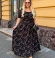 LIA24626 Maxi garuma kleita ar rakstu