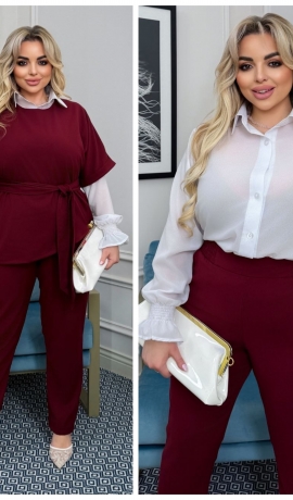 LIA25822 Trīsdaļīgs kostīms ar vesti