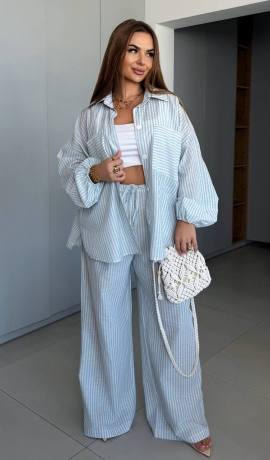 LIA25129 Divdaļīgs lina kostīms