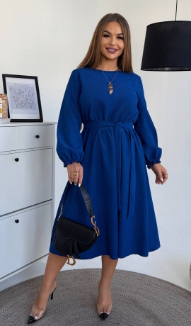 LIA25835 Velveta kleita ar jostu