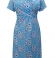 3-0749 Gaiši zila kleita ar margrietiņu rakstu.
